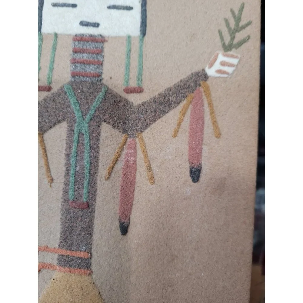 Native American Navajo Sand Painting Ceremonial Healing Yei Bei Chai S Dailey - Picture 7 of 11